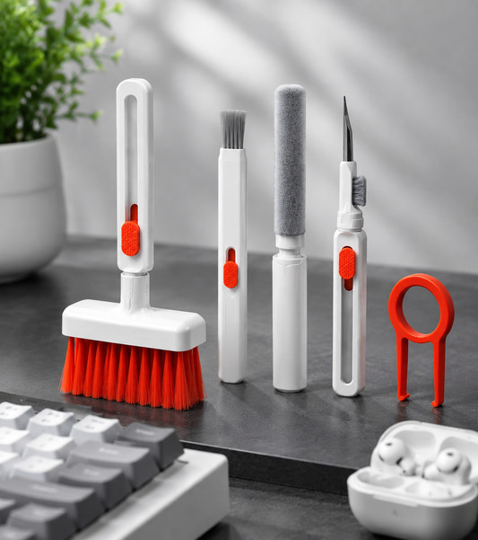 5 in 1 Keyboard Cleaning Brush Kit – Multi-Function Laptop, Earbuds & Electronics Cleaning Tool
