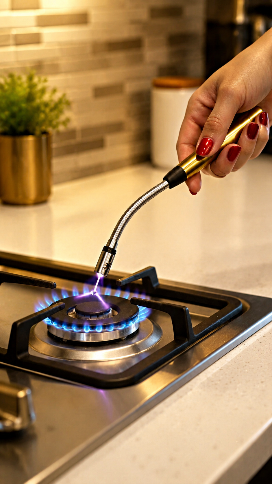 USB Rechargeable Electric Plasma Arc Lighter | Windproof Flameless Metal Lighter for BBQ, Kitchen, Candle & Camping